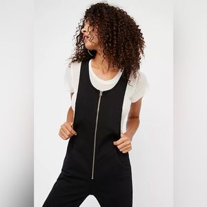 Free People jax denim jumpsuit